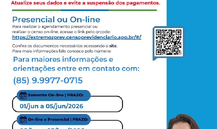 Prefeitura de Extremoz inicia Censo Previdenciário 2026 para servidores efetivos, aposentados e pensionistas