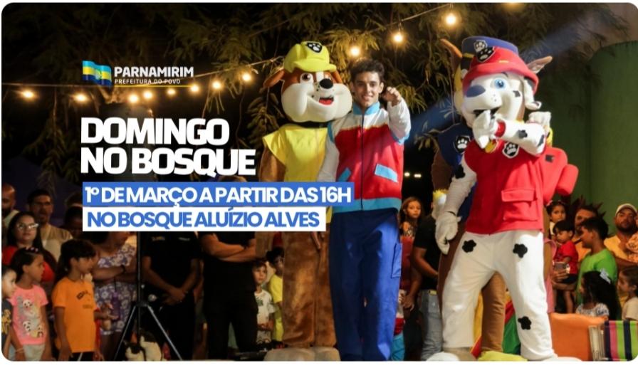 Domingo no Bosque acontece neste domingo, 1º de março