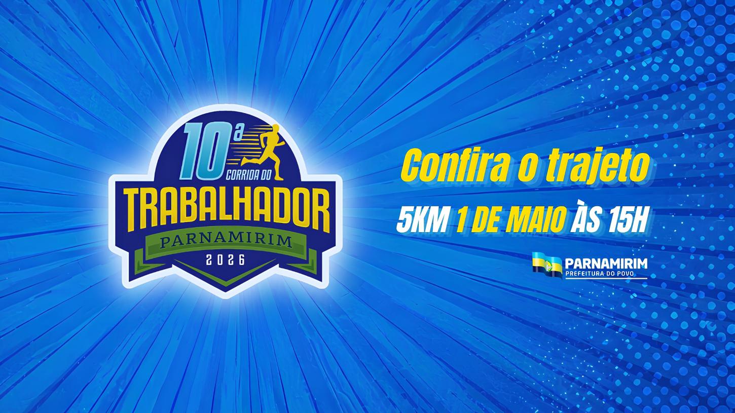 Prefeitura divulga trajeto da 10ª Corrida do Trabalhador que acontece nesta sexta-feira, 1º de maio