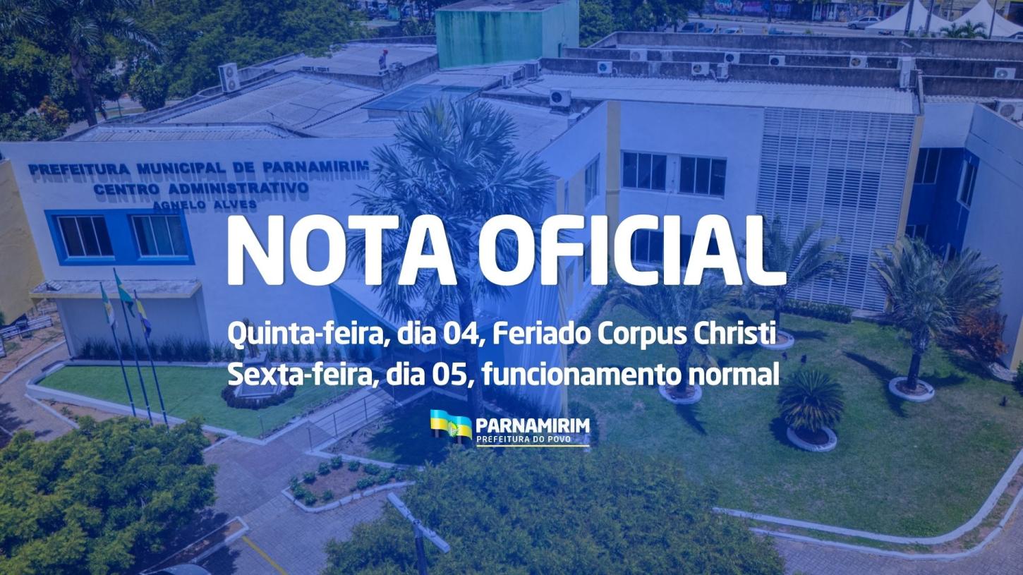 NOTA OFICIAL