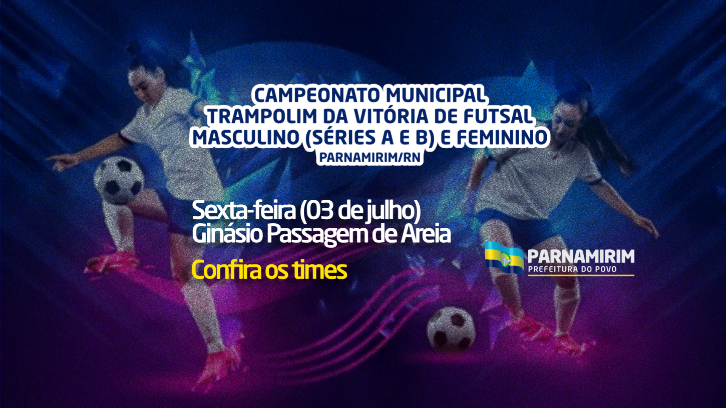 Campeonato de Futsal movimenta Parnamirim com três partidas nesta sexta-feira